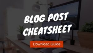 Cheatsheet for blog posts