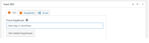 Add Focus Keyphrase To WordPress Website